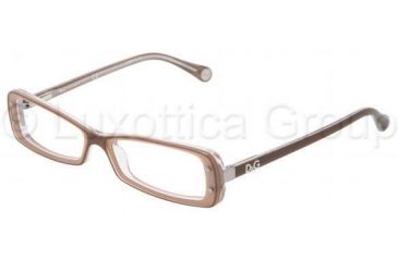 Image of D&amp;G DD1227 Progressive Prescription Eyeglasses 1981-4916 - Brown On Powder Frame