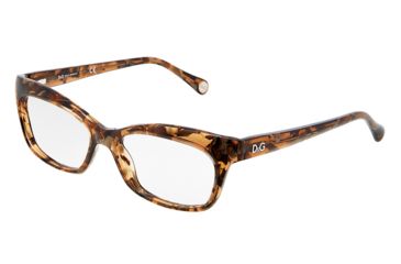 Image of D&amp;G DD1232 Eyeglass Frames 2550-5316 - Brown Marble Frame, Demo Lens Lenses