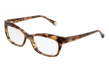 Image of D&amp;G DD1232 Eyeglass Frames 2550-5516 - Brown Marble Frame, Demo Lens Lenses