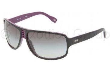 Image of D&amp;G DD3045 Sunglasses 16048G-6313 - Black On Violet Gray Gradient