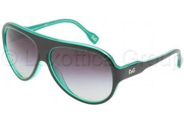 Image of D&G DD3059 Progressive Prescription Sunglasses DD3059-17738G-6114 - Lens Diameter: 61 mm, Frame Color: Black On Green