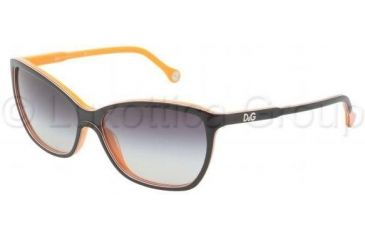 Image of D&G DD3074 Single Vision Prescription Sunglasses DD3074-19468G-5915 - Lens Diameter: 59 mm, Frame Color: Top Black Orange