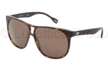 Image of D&amp;G DD3076 Sunglasses 502/73-5911 - Havana Frame, Brown Lenses