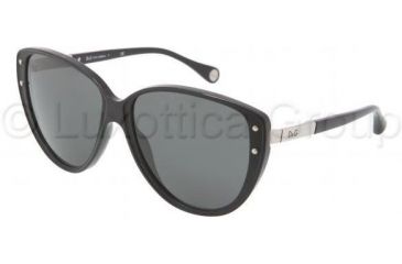 Image of D&amp;G DD3079 Sunglasses 501/87-5715 - Black Frame, Gray Lenses