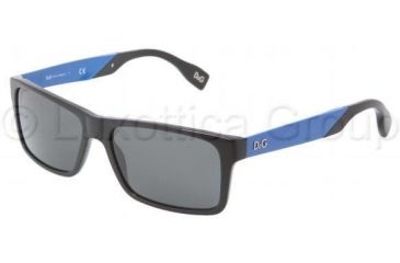 Image of D&amp;G DD3082 Sunglasses 255587-5716 - Black Frame, Gray Lenses