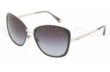 Image of D&amp;G DD6077 Sunglasses 10158G-5816 - Black/Silver Gray Gradient