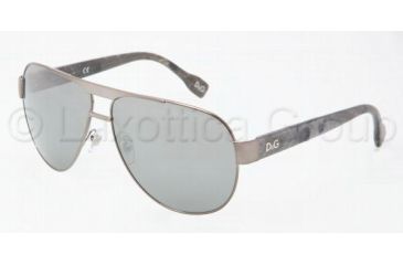 Image of D&amp;G DD6080 Sunglasses 10716G-6312 - Gunmetal Gray Silver Mirror