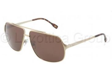 Image of D&amp;G DD6087 Sunglasses 488/73-6211 - Pale Gold Frame, Brown Lenses