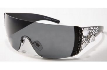 Image of D&amp;G DD8025B-656-6I-0135 Sunglasses Crystal Frame / Gray Gradient w/Silver Mirror Lenses