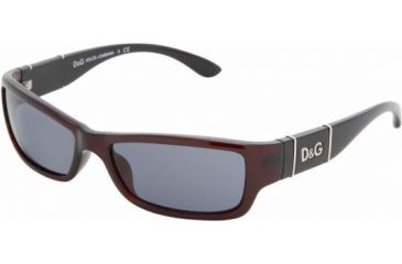 Image of D&G Prescription Sunglasses DD8051, Select Frame Color / Lens Diameter Bordeaux Frame / 58 mm Prescription Lenses