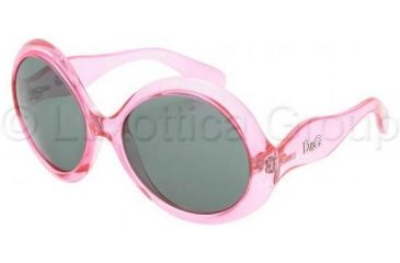 Image of D&amp;G DD8056 Sunglasses 945/71-5818 - Transparent Pink Gray Green