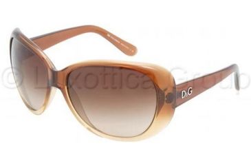 Image of D&amp;G DD8081 Sunglasses 178113-6215 - Brown Gradient Brown Gradient
