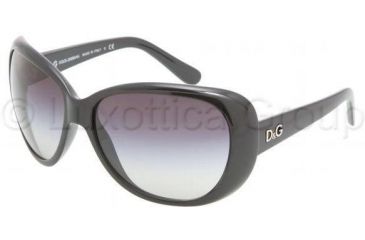 Image of D&amp;G DD8081 Sunglasses 501/8G-6215 - Black Gray Gradient