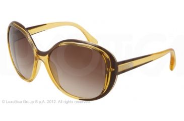 Image of D&amp;G YOUNG&amp;COLOURED DD8090 Single Vision Prescription Sunglasses DD8090-198513-60 - Lens Diameter 60 mm, Frame Color Tr Yellow/brown
