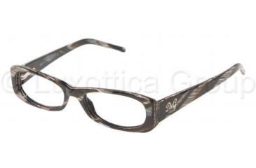 Image of D&amp;G Eyeglasses DD1140 with No-Line Progressive Rx Prescription Lenses 569-5117 - Dark Horn 