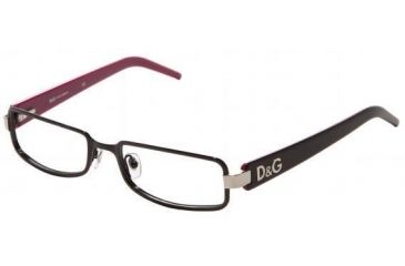 Image of D&amp;G DD5030-215-5217 Eyeglasses with Lined Bifocal Rx Prescription Lenses Gunmetal Frame / 52 mm Transparent Lenses / 135 mm Temple Length