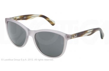 Image of D&amp;G PLAYFUL CHIC DD3091 Progressive Prescription Sunglasses DD3091-259887-55 - Lens Diameter 55 mm, Lens Diameter 55 mm, Frame Color Matte Gray Transp
