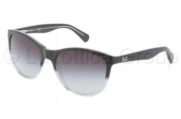 Image of D&amp;G PLAYFUL CHIC DD3091 Progressive Prescription Sunglasses DD3091-26028G-5517 - Lens Diameter 55 mm, Frame Color Black Gradient