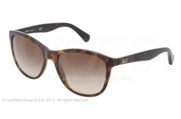 Image of D&amp;G PLAYFUL CHIC DD3091 Progressive Prescription Sunglasses DD3091-502-13-5517 - Lens Diameter 55 mm, Frame Color Havana