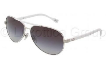 Image of D&amp;G Sunglasses DD6078 062/8G-6112 - Silver Frame, Gray Gradient Lenses