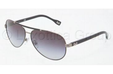 Image of D&amp;G Sunglasses DD6078 079/8G-6112 - Gunmetal Frame, Gray Gradient Lenses