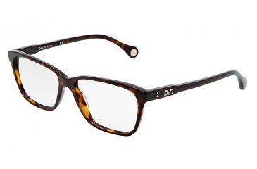 Image of D&amp;G VIBRANT COLOURS DD1238 Eyeglass Frames 502-5215 - Havana Frame