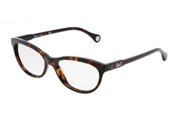 Image of D&amp;G VIBRANT COLOURS DD1245 Eyeglass Frames 502-5116 - Havana Frame