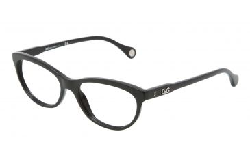 Image of D&amp;G VIBRANT COLOURS DD1245 Progressive Prescription Eyeglasses 501-5116 - Black Frame