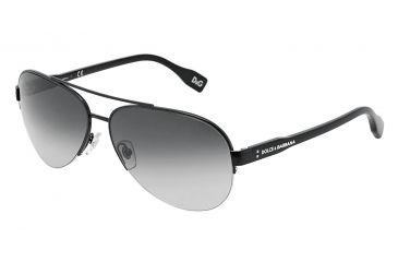 Image of D&amp;G Vibrant colours DD6092 Sunglasses 064/8G-6114 - Black Frame, Gray Gradient Lenses