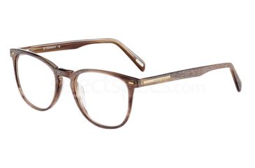 Image of Davidoff 91066 Single Vision Prescription Eyeglasses, Brown Brushed Frame, 91066-6397SV