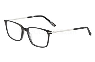 Image of Davidoff 92026 Single Vision Prescription Eyeglasses, Black Beige Wood Structure Frame, 92026-6472SV