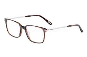Image of Davidoff 92026 Single Vision Prescription Eyeglasses, Dark Brown Havana Brushed Frame, 92026-8940SV