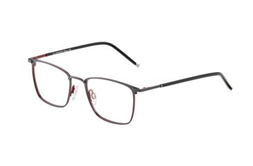 Image of Davidoff 95136 Eyeglass Frame,Dark Grey Red Frame, 95136-1031