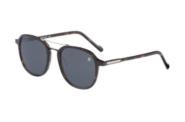 Image of Davidoff 97210 Progressive Prescription Sunglasses, Dark Brown Havana/Silver Frame, 97210-8940PR