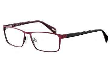 Image of Davidoff 93037 Bifocal Prescription Eyeglasses - Red Frame and Clear Lens 93037-610BI