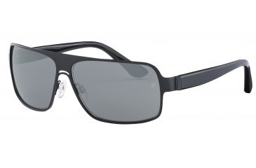 Image of Davidoff 97327 Single Vision Prescription Sunglasses - Black Frame and Grey Silver Lens 97327-610SV
