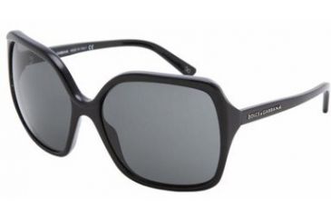 Image of Dolce&amp;Gabbana DG 4049 Sunglasses Styles - Shiny Black Gray Frame, 501-87-6217 