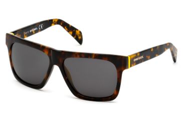Image of Diesel DL0072 Sunglasses - Havana Frame Color, Smoke Lens Color