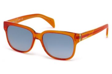 Image of Diesel DL0074 Sunglasses - Orange Frame Color, Smoke Mirror Lens Color