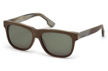 Image of Diesel DL0085 Sunglasses - Gray Frame Color, Green Lens Color