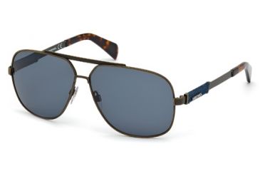 Image of Diesel DL0088 Sunglasses - Bronze Frame Color, Blue Lens Color