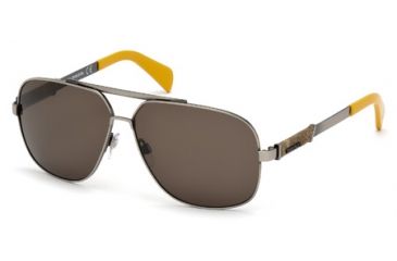 Image of Diesel DL0088 Sunglasses - Shiny Gun Metal Frame Color, Roviex Lens Color