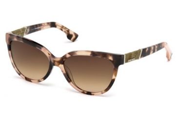 Image of Diesel DL0102 Sunglasses - Coloured Havana Frame Color, Gradient Lens Color