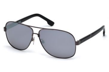Image of Diesel DL0125 Sunglasses - Black Frame Color, Smoke Mirror Lens Color