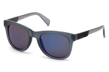 Image of Diesel DL0135 Sunglasses - Grey Frame Color, Blue Mirror Lens Color
