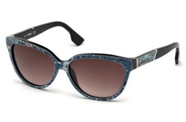 Image of Diesel DL0139 Sunglasses - Black Frame Color, Brown Lens Color