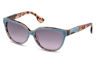 Image of Diesel DL0139 Sunglasses - Havana Frame Color, Smoke Lens Color