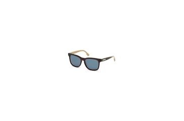Image of Diesel DL0151 Sunglasses - Shiny Light Brown Frame Color, Blue Lens Color