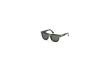 Image of Diesel DL0160 Sunglasses - Light Green Frame Color, Green Lens Color