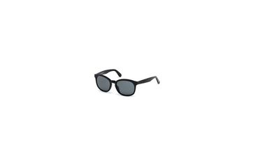 Image of Diesel DL0190 Sunglasses - Shiny Black Frame Color, Green Lens Color
